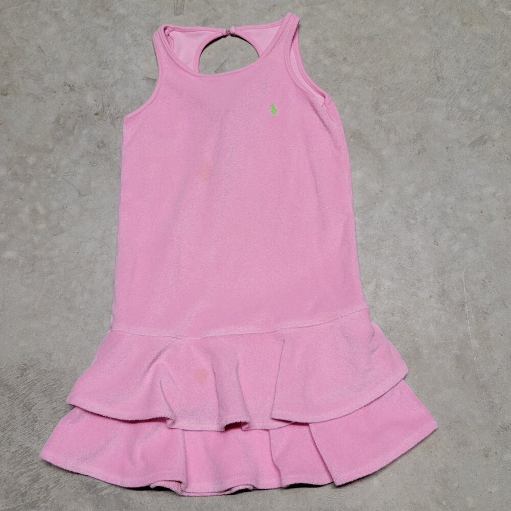 Ralph Lauren Pink Girls' Terry Swim Coverup Dress